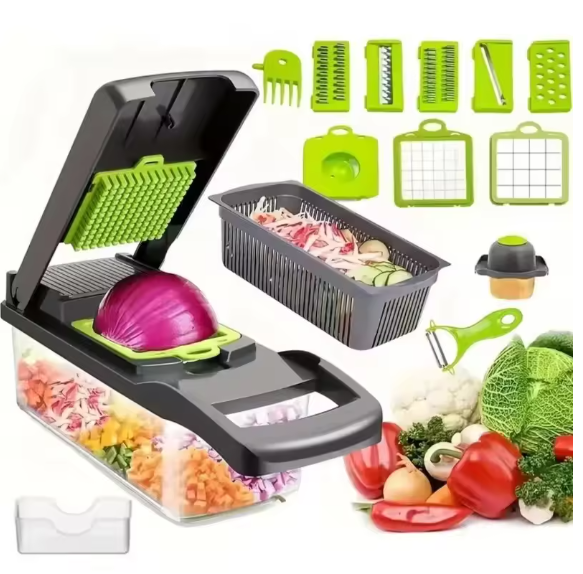 16/25 in 1 Multifunctional Vegetable Chopper Handle Food Grate Food Chopper Vegetable Slicer Dicer Cut Kitchen Items cocina tool